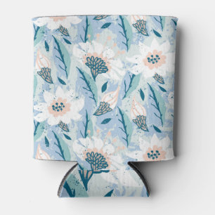 Porta-lata Vintagem Floral Pintada À Mão Negra