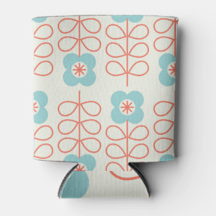 Porta-lata Vintagem Geométrica Floral do Estilo Nórdico.