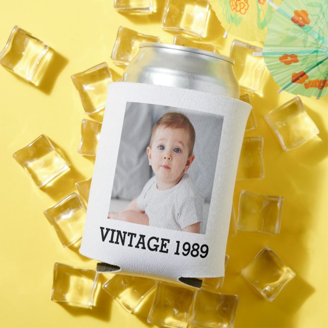 Porta-lata Vintagem Personalizada de Lata Insulada (Verão in situ)