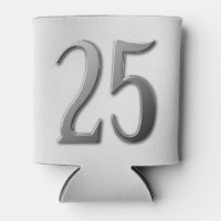 Vinte e cinco textos personalizados do número 25 e
