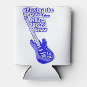 Porta-lata Violão azul-vindima com palavras motivacionais