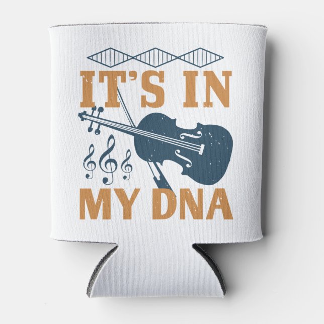 Porta-lata Violino - Está no meu DNA (Frente)