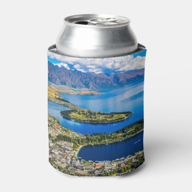 Porta-lata Vista em Queenstown do Pico de Bob, Nova Zelândia (Can Front)