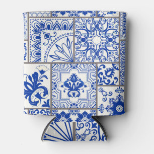 Porta-lata Vitoriano Majolica: Padrão de Azulejo de Patches.