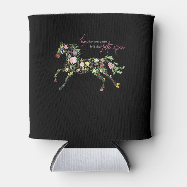 Porta-lata viva como se alguém deixasse o portão aberto flor  (Frente)