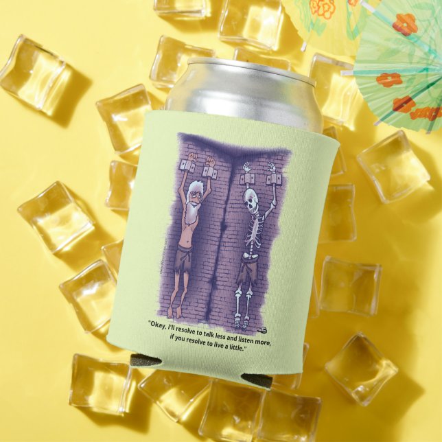 Porta-lata Viva um pouco a resolução de ano novo pode ser mai (Verão in situ)