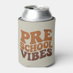 Porta-lata Voltar às aulas primeiro dia da pré-escola Groovy