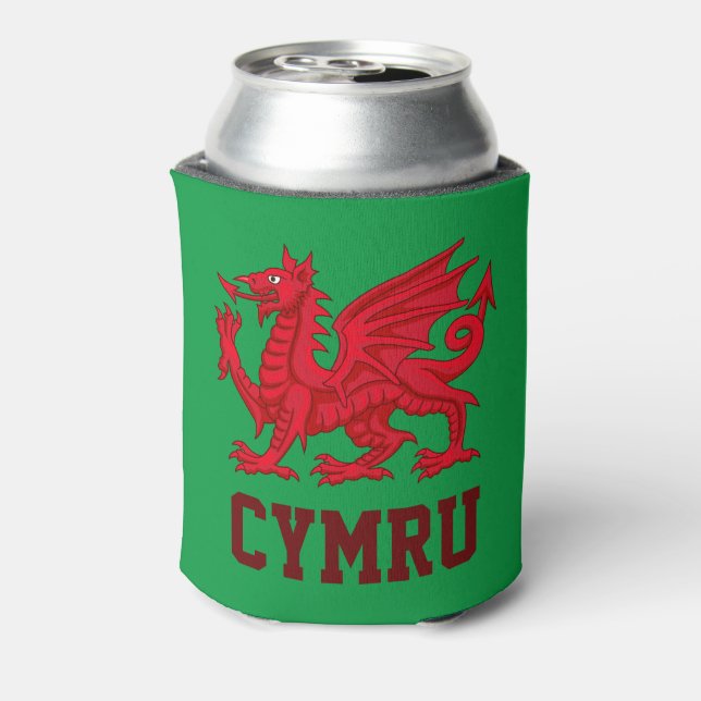 Porta-lata Wales Red Dragon (Y Ddraig Goch) (Can Back)