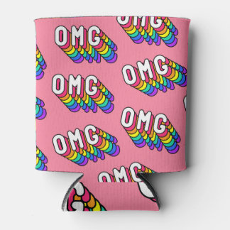Porta-lata Wallpaper de Comic Pink do Quirky OMG