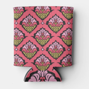 Porta-lata Wallpaper Oriental Damask Floral Sem Costura