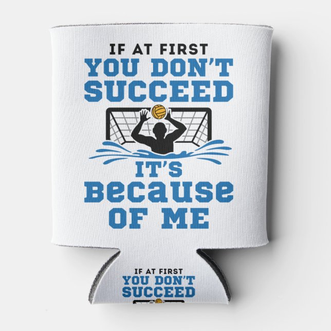 Porta-lata "Water Polo Goalie Goalkeeper Funny" (Frente)