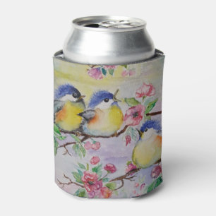 Porta-lata Watercolor - Linhas Sparrows Cutes