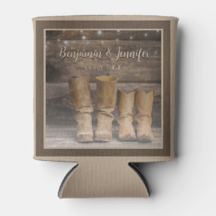 Porta-lata West Cowboy Boots Russo Barn Monograma