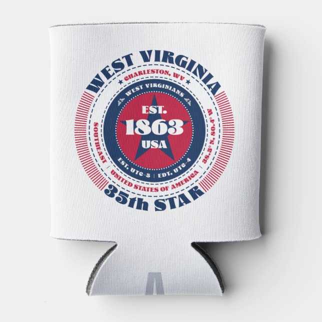 Porta-lata West Virginia State Pride Monographic Cooler (Frente)