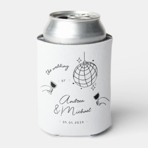 Porta-lata Whimsical Quirky Retro Disco - Favor De Casamento