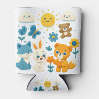 Porta-lata Whimsical Woodland Friends Can Cooler