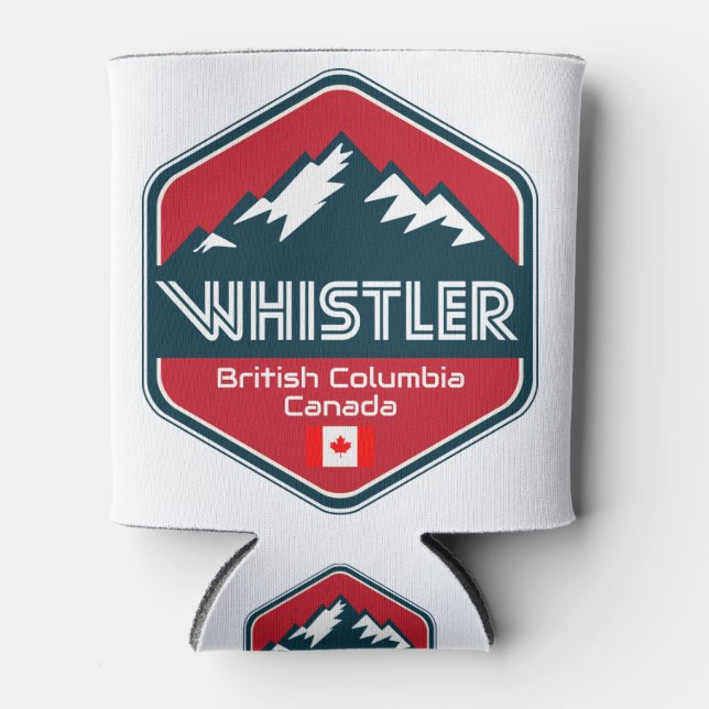 Porta-lata Whistler British Columbia Canada Design (Frente)