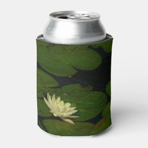 Porta-lata White Waterlily I Peaceful Floral Fotografia