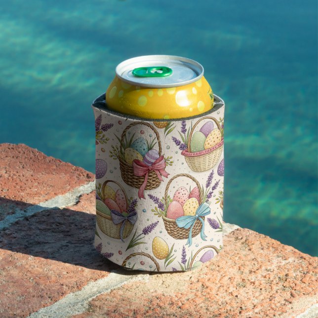 Porta-lata Wicker Basket Easter Eggs with Lavender (Piscina in situ)