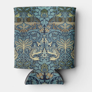 Porta-lata William Morris Desenho Tecido de Pavão e Dragão
