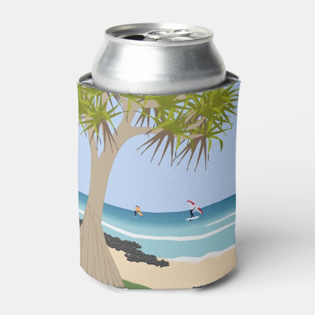 Porta-lata Wing Foil Surfers Pandanus Tree na Praia (Can Front)