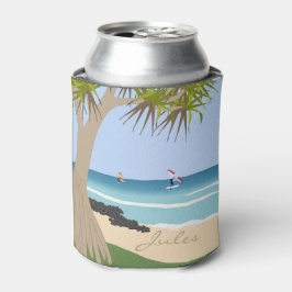 Porta-lata Wing Foil Surfers Pandanus Tree na praia adiciona