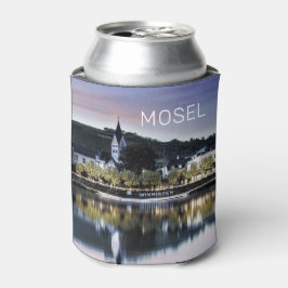 Porta-lata Winningen Moselle Sunset Panorama Alemanha Vintage