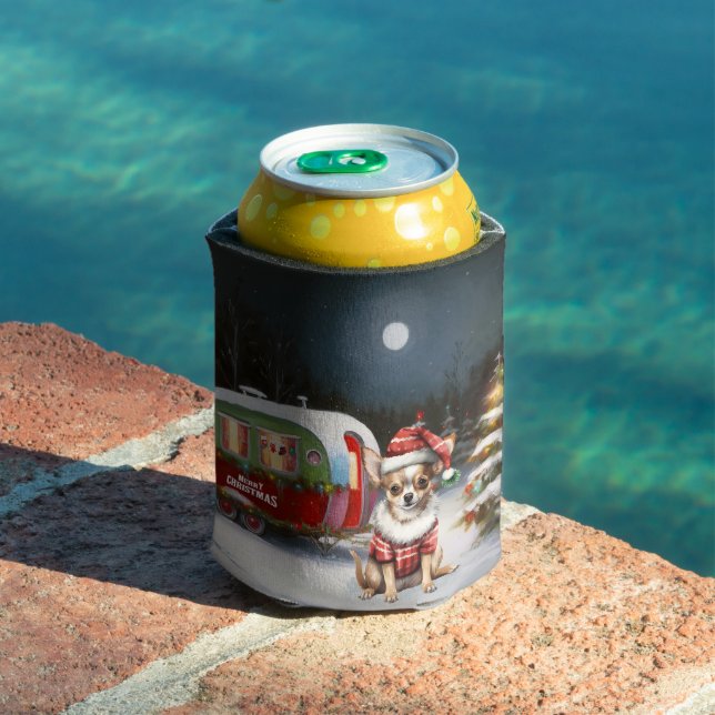 Porta-lata Winter Chihuahua Caravan Christmas Adventure (Piscina in situ)