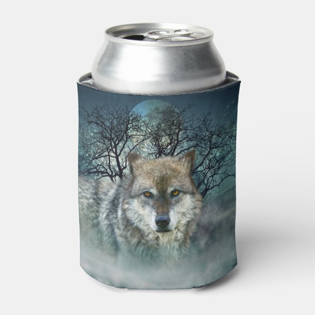 Porta-lata Wolf Full Moon em Fog (Can Front)