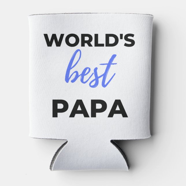 Porta-lata World's Best Papa bl (Frente)