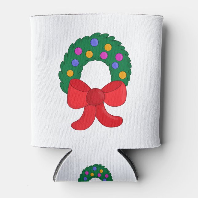 Porta-lata Wreath Natal (Frente)