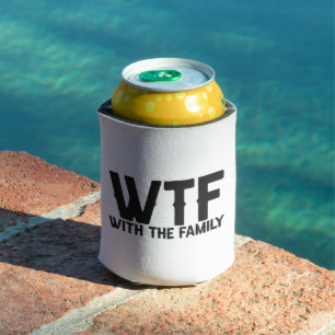 Porta-lata WTF Com A Família Engraçada De Férias De Verão