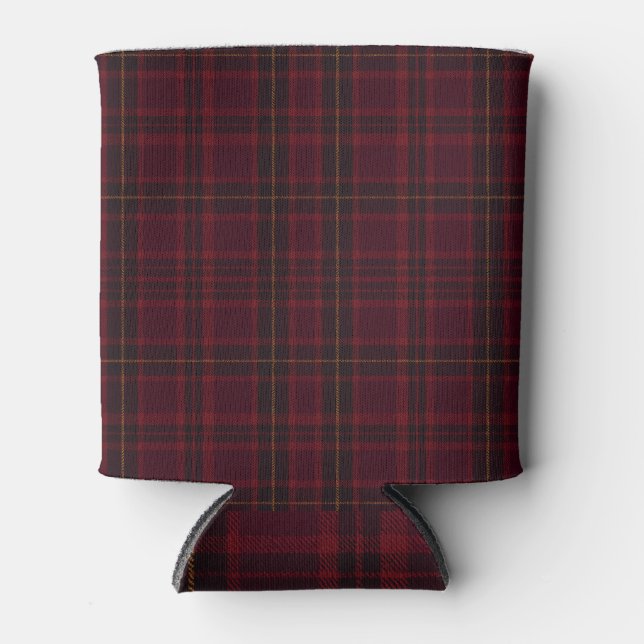 Porta-lata Xadrez Burgundy Elegante (Frente)