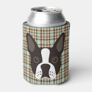 Porta-lata Xadrez de Tartan do cão de filhote de cachorro de