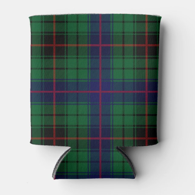 Porta-lata Xadrez escocesa Clan Davidson Tartan (Frente)