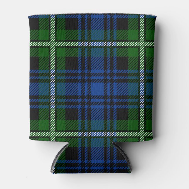 Porta-lata Xadrez Escocesa Clan Forbes Tartan (Frente)