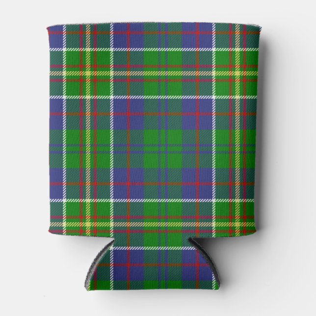 Porta-lata Xadrez Escocesa Clan Hunter Tartan (Frente)