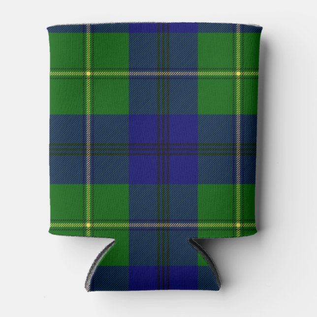 Porta-lata Xadrez Escocesa Clan Johnston Tartan (Frente)