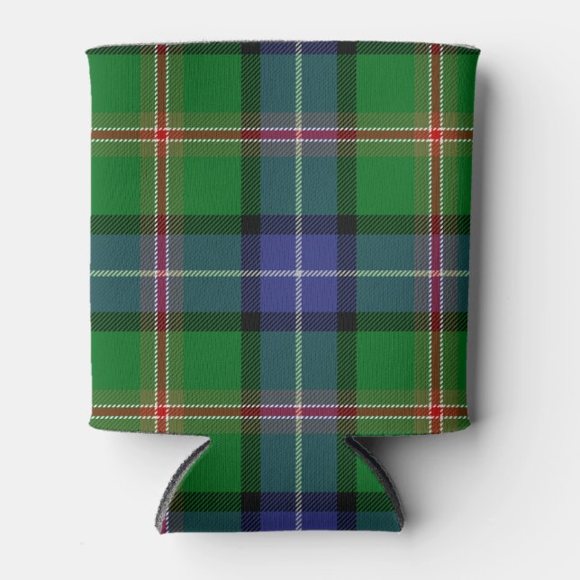 Porta-lata Xadrez escocesa Clan Jones Tartan (Frente)