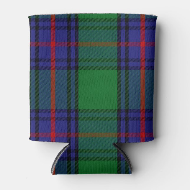 Porta-lata Xadrez Escocesa Clan Shaw Tartan (Frente)
