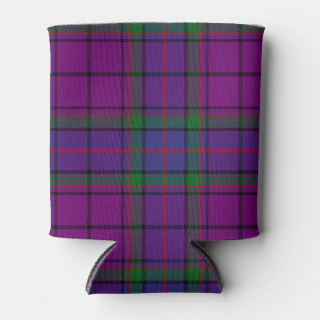 Porta-lata Xadrez escocesa Clan Wardlaw Tartan (Frente)
