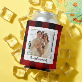 Porta-lata Xadrez Red Buffalo, Nome Pessoal E Foto