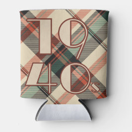 Porta-lata xadrez Sticker 1940s