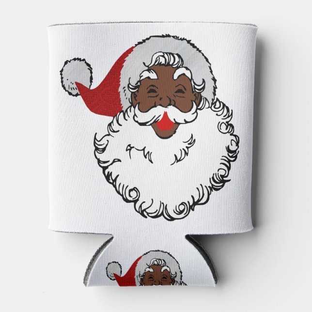 Porta-lata xmas black santa claus (Frente)