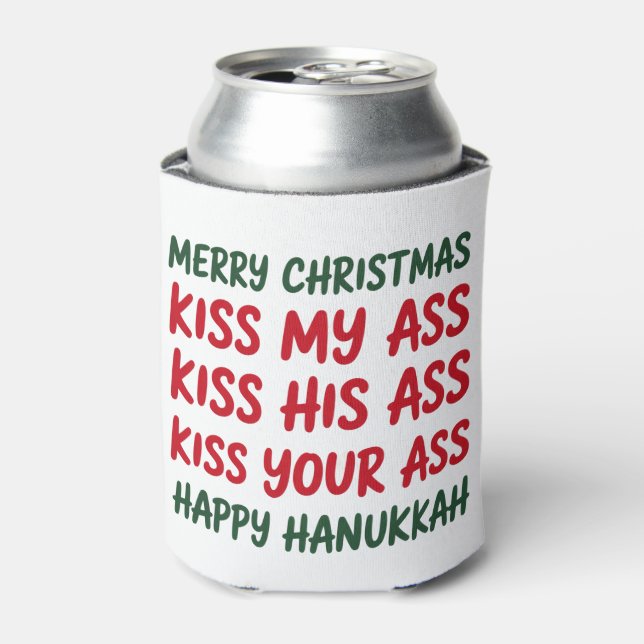 Porta-lata Xmas Funny Merry Christmas Sarcastic Rude (Can Front)