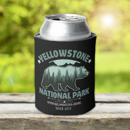Porta-lata Yellowstone Bear – Keep It Chill, Stay Wild