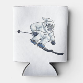 Porta-lata Yeti Abominável Homem da Neve Esquiando Férias Div