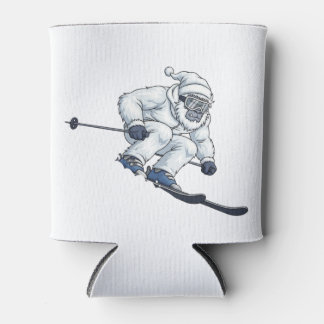 Porta-lata Yeti Abominável Homem da Neve Esquiando Férias Div