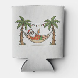 Porta-lata Yo Santa Funny Summer Christmas Tropical Holiday