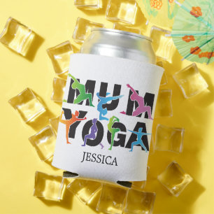 Porta-lata Yoga Mãe Meditação Hobby Bonita Mãe